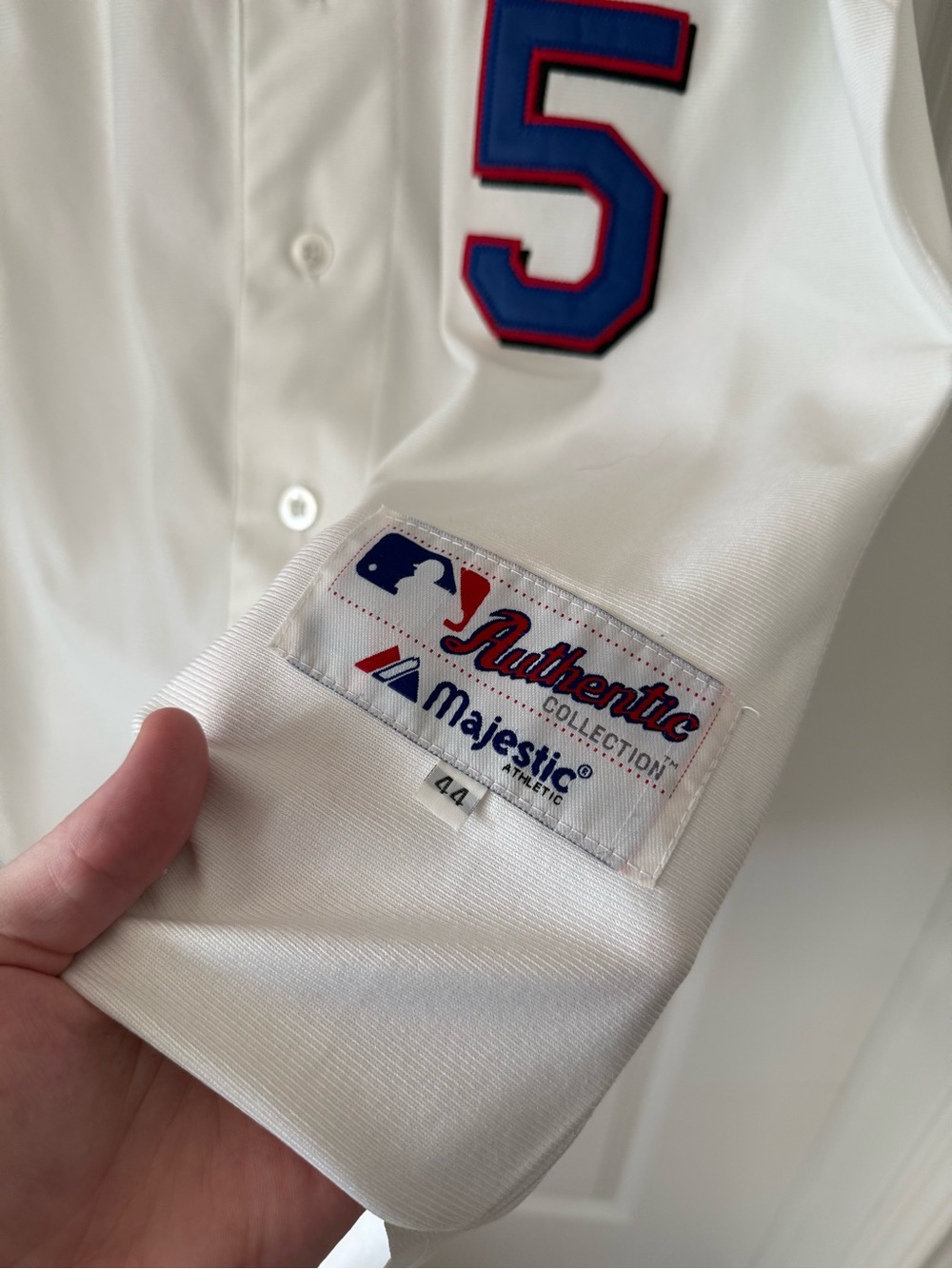 Majestic Authentic Ian Kinsler #5 Texas Rangers MLB Jersey White Size 44 - Picture 3 of 7